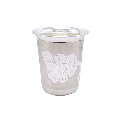 Silver Tumbler , Glass Silver Tumbler , Glass