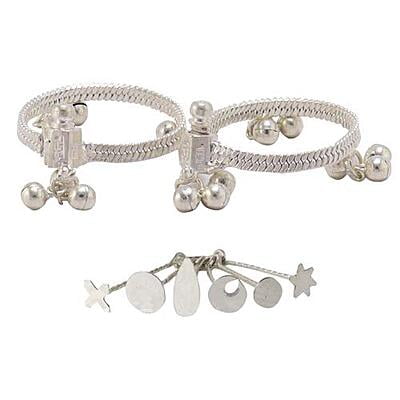 Sterling Silver Gift set for Baby (kolusu, Bindhi/Pottu Kit)