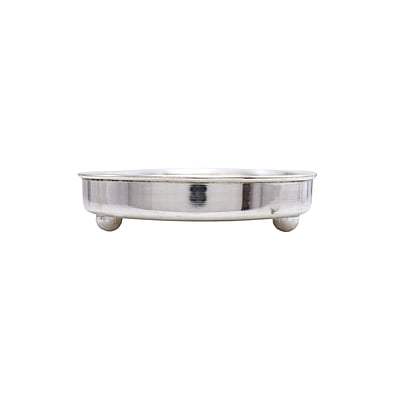 Silver Plain Plate for Pooja,Home (13.3CM) Silver Plain Plate for Pooja,Home (13.3CM)