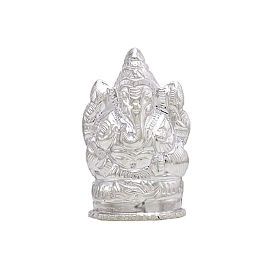 Silver Lord Ganesh Idol, Statue