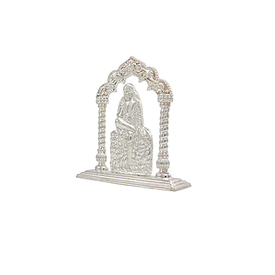Silver Lord Saibaba Idol Silver Lord Saibaba Idol