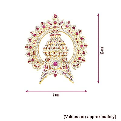 God Ornament Amman Face/Mugam with Crown/Kireedom and Lotus Attigai God Ornament Amman Face/Mugam with Crown/Kireedom and Lotus Attigai