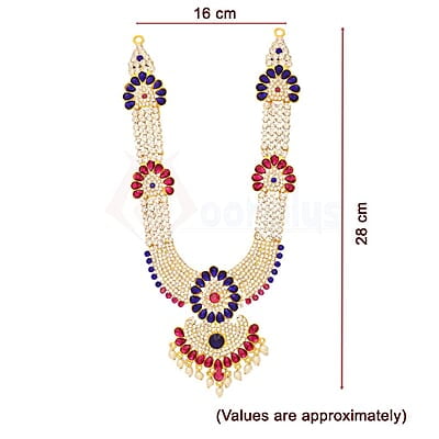 God White Pink and Blue Stone Deity Harama for Pooja God White Pink and Blue Stone Deity Harama for Pooja
