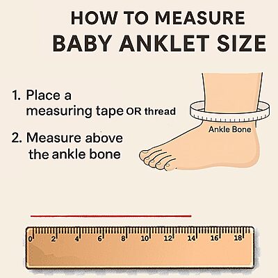 Silver Born Baby Anklets/silver payal for babies