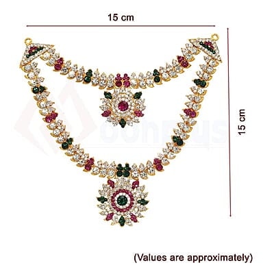 God Ornament Amman Face/Mugam with Lotus Crown/Kireedom and Attigai God Ornament Amman Face/Mugam with Lotus Crown/Kireedom and Attigai