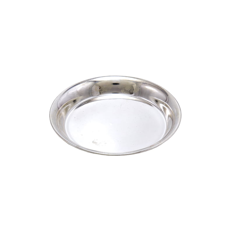 Silver Plain Plate for Pooja,Home (8CM) Silver Plain Plate for Pooja,Home (8CM)