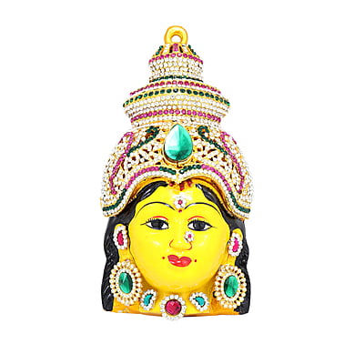 God Ornament Goddess Varalakshmi Stone Face/Mugam