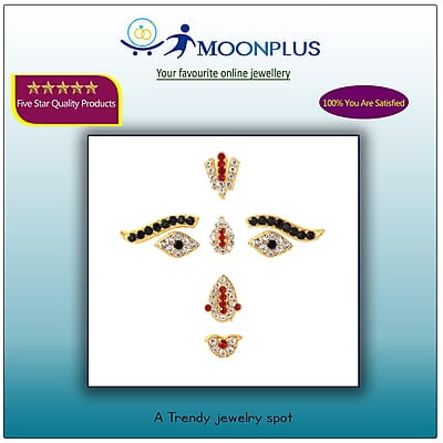 God Face Ornament - Eye, Eye brow, Thilak God Face Ornament - Eye, Eye brow, Thilak