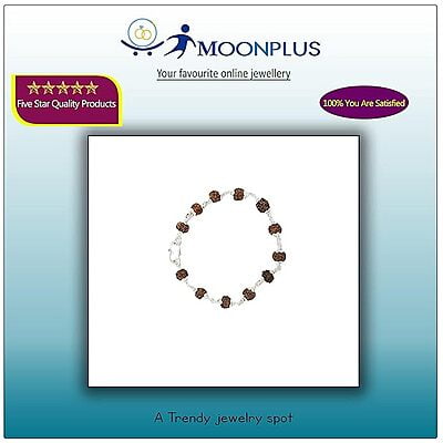 Silver Tied Rudraksha Bracelet