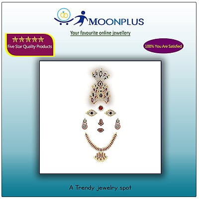God Ornament Amman Face/Mugam with Naga Crown/Kireedom and Lotus Attigai God Ornament Amman Face/Mugam with Naga Crown/Kireedom and Lotus Attigai