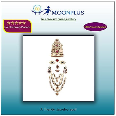 God Ornament Gold Plated Amman Face/Mugam,Crown/Kireedom and Attigai/Necklace God Ornament Gold Plated Amman Face/Mugam,Crown/Kireedom and Attigai/Necklace