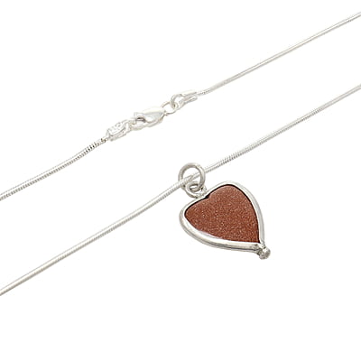 Silver Chain with Rajavarthi Stone Pendant Silver Chain with Rajavarthi Stone Pendant