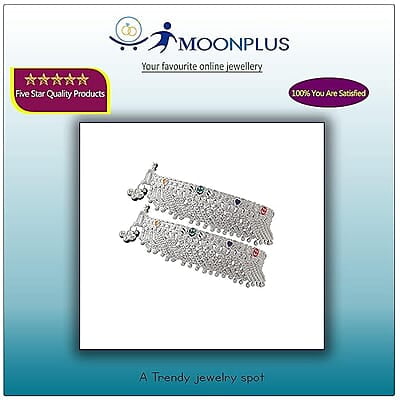 Sterling Silver Anklet, Kolusu for Girls Sterling Silver Anklet, Kolusu for Girls