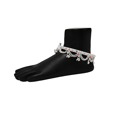 Sterling Silver Anklet, Kolusu(payal) For Women
