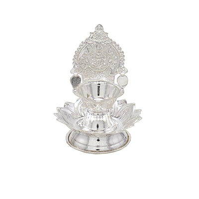 Silver Lotus Kamatchi Diya 19grams Silver Lotus Kamatchi Diya 19grams