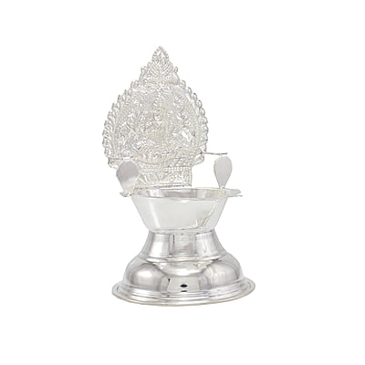 Silver Kamakshi Diya (38 grams)