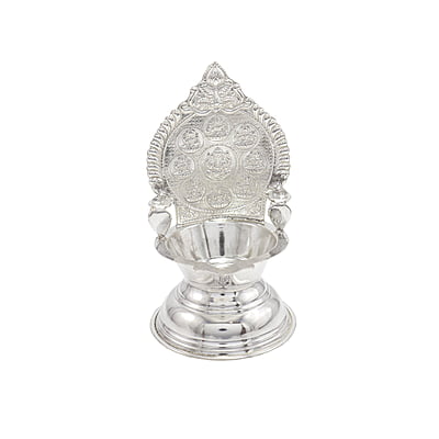 Silver Astalakshmi Diya