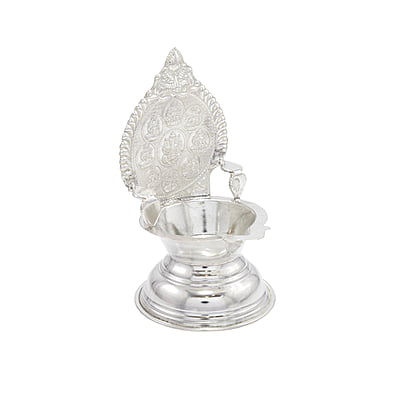 Silver Astalakshmi Diya