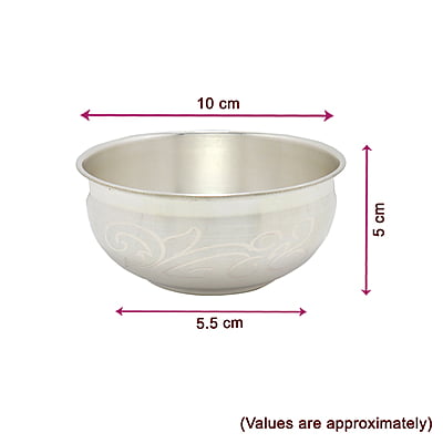 Silver Bowl with Spoon- 80g Silver Bowl with Spoon- 80g