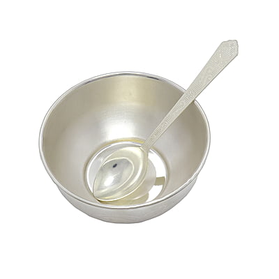 Silver Bowl with Spoon- 80g Silver Bowl with Spoon- 80g