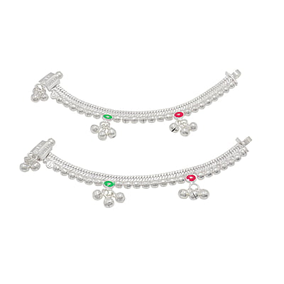 Silver Born Baby Anklet 5inch