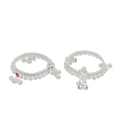 Silver Born Baby Anklet 5inch