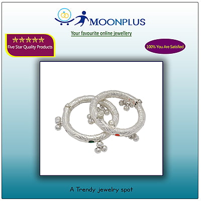 Silver Baby Anklet ( Thanda Kolusu with Salangai ) Silver Baby Anklet ( Thanda Kolusu with Salangai )