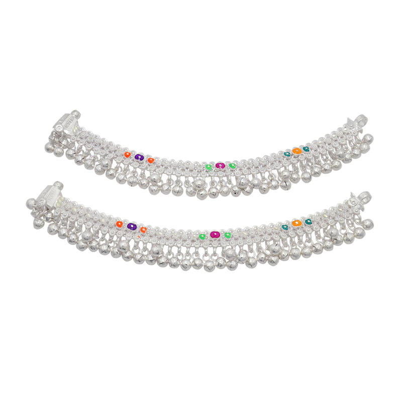 Silver Baby Anklet ( Salangai Kolusu- 6INCH) Silver Baby Anklet ( Salangai Kolusu- 6INCH)
