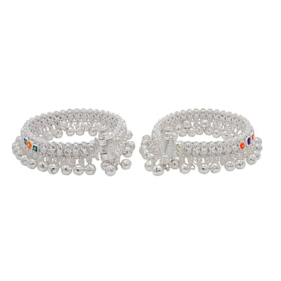 Silver Baby Anklet ( Salangai Kolusu- 6INCH) Silver Baby Anklet ( Salangai Kolusu- 6INCH)