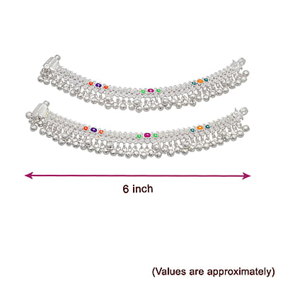 Silver Baby Anklet ( Salangai Kolusu- 6INCH) Silver Baby Anklet ( Salangai Kolusu- 6INCH)