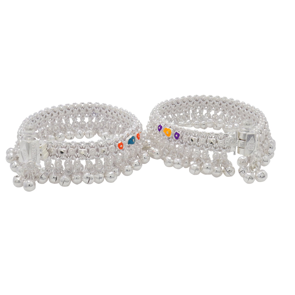 Shop a streling Silver Baby Anklets/payal |Velli Sendu Kolusu-Moonplus