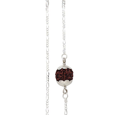 Sterling Silver Chain with Rudraksham Pendent Sterling Silver Chain with Rudraksham Pendent