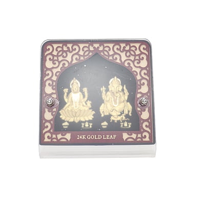 Gold Plated Lakshmi Ganesha Idol