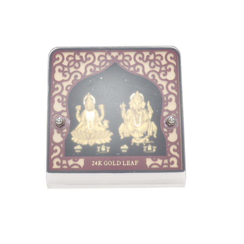 Gold Plated Lakshmi Ganesha Idol
