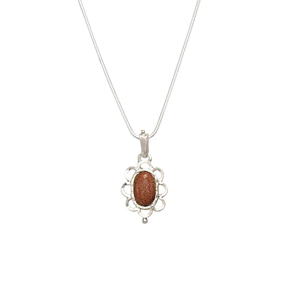 Rajavarthi Stone Silver Pendant | flower design pendant, Dollar Rajavarthi Stone Silver Pendant | flower design pendant, Dollar