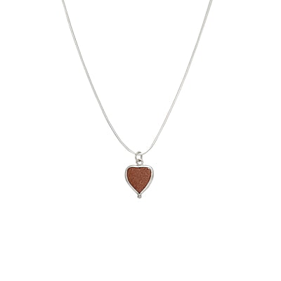 Silver Chain with Rajavarthi Stone Pendant