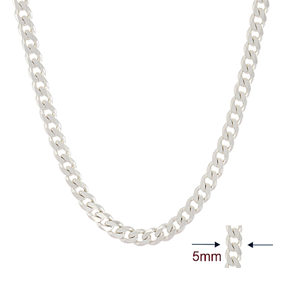 Sterling Silver Men's Curb Chain Sterling Silver Men's Curb Chain
