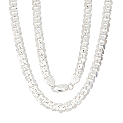 Sterling Silver Men's Curb Chain Sterling Silver Men's Curb Chain