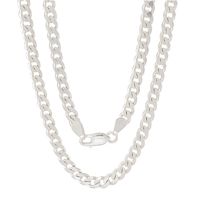 Sterling Silver Men's Curb Chain Sterling Silver Men's Curb Chain