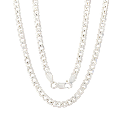 Sterling Silver Men's Curb Chain Sterling Silver Men's Curb Chain