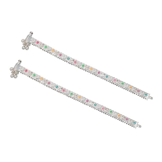 Shop Stylish Silver Fancy Anklets in Online