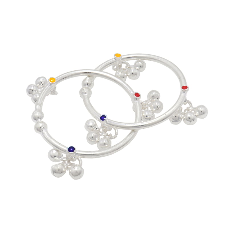 Silver Baby Anklet ( Kambi Kolusu with Salangai ) Silver Baby Anklet ( Kambi Kolusu with Salangai )