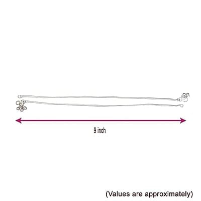 Sterling Silver plain design kolusu,Silver Anklets, Silver payal for women Sterling Silver plain design kolusu,Silver Anklets, Silver payal for women